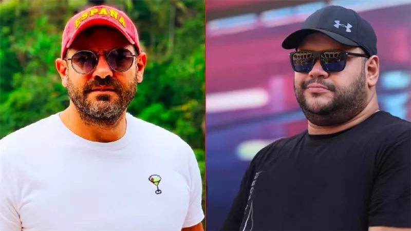 عمرو يوسف ومحمد ممدوح يتنكران في زي عمال إبادة حشرات للقيام بأعمالهما الإجرامية ضمن أحداث فيلم شقو