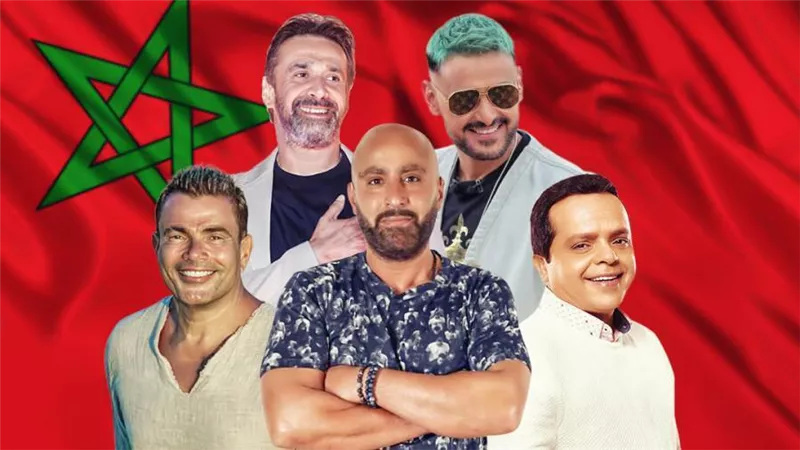 الهضبة والسقا وهنيدي وكريم عبدالعزيز ورامز جلال يحتفلون بتأهل المغرب : صنعتوا التاريخ