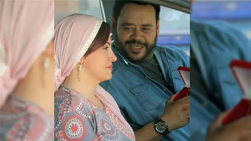 أول صورة .. محمد ممدوح وريهام عبدالغفور من مسلسل رشيد رمضان 2023