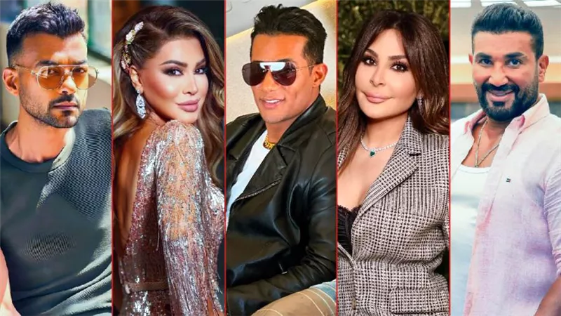 محمد رمضان ونوال الزغبي وإليسا وأحمد سعد وهيثم شاكر يفتتحون 2023 بخمسة أغانى جديدة