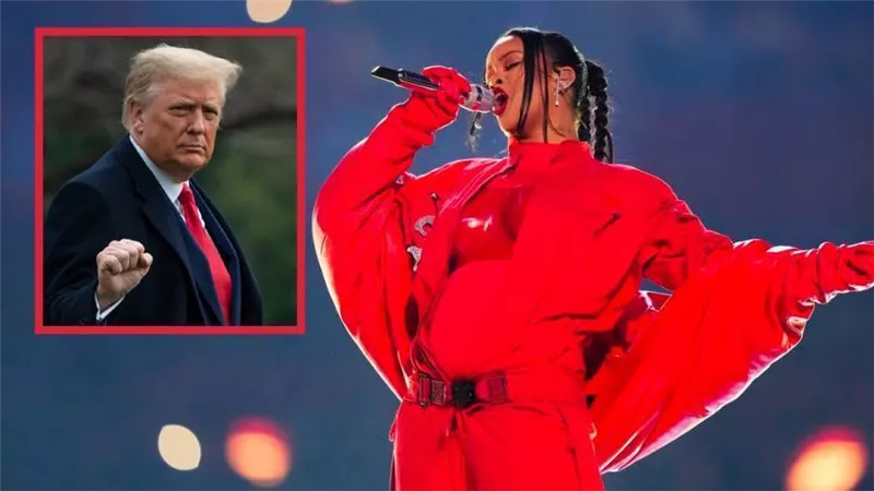 ترامب يهاجم ريانا بسبب غنائها فى Super Bowl : أسوأ عرض في التاريخ