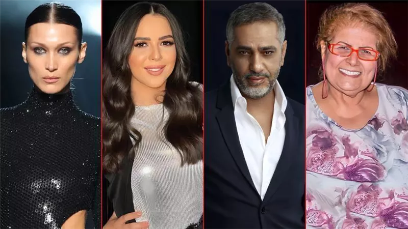 إيمى سمير غانم وبيلا حديد ومنحة زيتون وفضل شاكر يتصدرون التريند فى الساعات الأخيرة