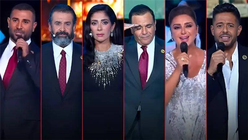 كريم عبدالعزيز ومني زكي وحماقي وأحمد سعد وفؤش وأنغام يتصدرون التريند بعد الندوة التثقيفية للقوات المسلحة