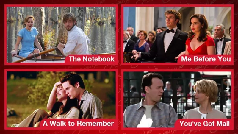  عيد الحب المصري .. أبرزها Me Before You وYou've Got Mail .. أفلام نرشحها لك لمشاهدتها غداً  