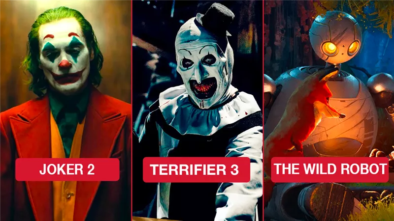 بوكس أوفيس .. Terrifier 3 يتصدر وThe Wild Robot يلاحقه وJoker 2 قبل الأخير