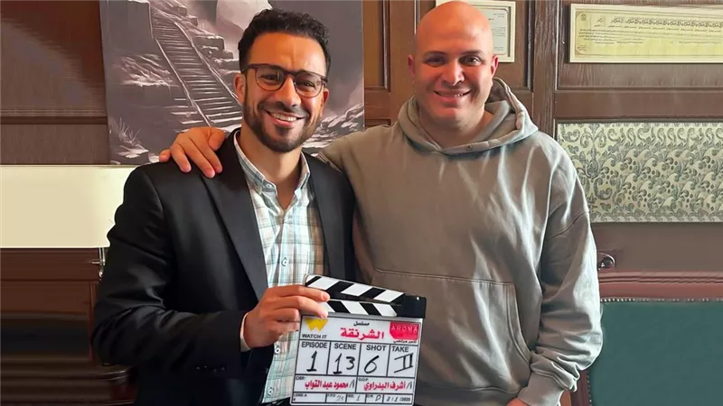 أحمد داود ينشر أول صورة من كواليس مسلسل الشرنقة رمضان 2025