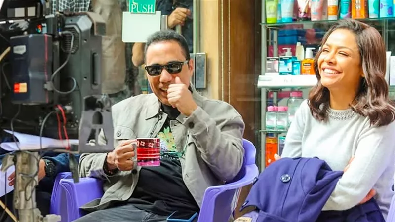 أسماء أبو اليزيد تنشر صور جديدة من كواليس مسلسل فات الميعاد 