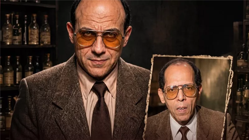 فيديوجراف خبر أبيض.. حكاية الرجل الغامض في مسلسل أحمد مكي